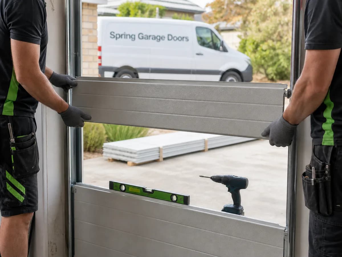 Garage Door Installation & Replacement in Sydney — A new door measured to your opening, not ordered to a nominal size.
