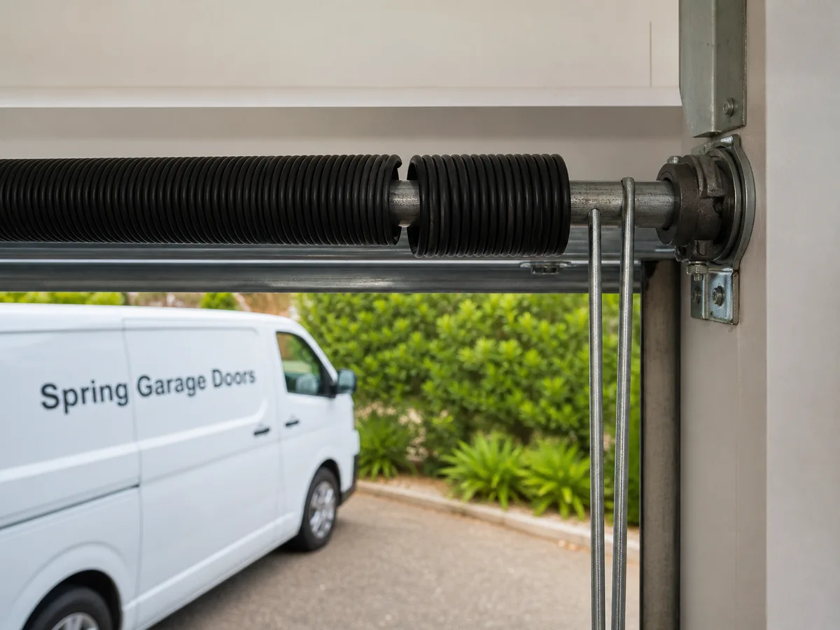 Garage Door Spring Replacement in Sydney — The component that carries the entire weight of the door — and the one never to touch.